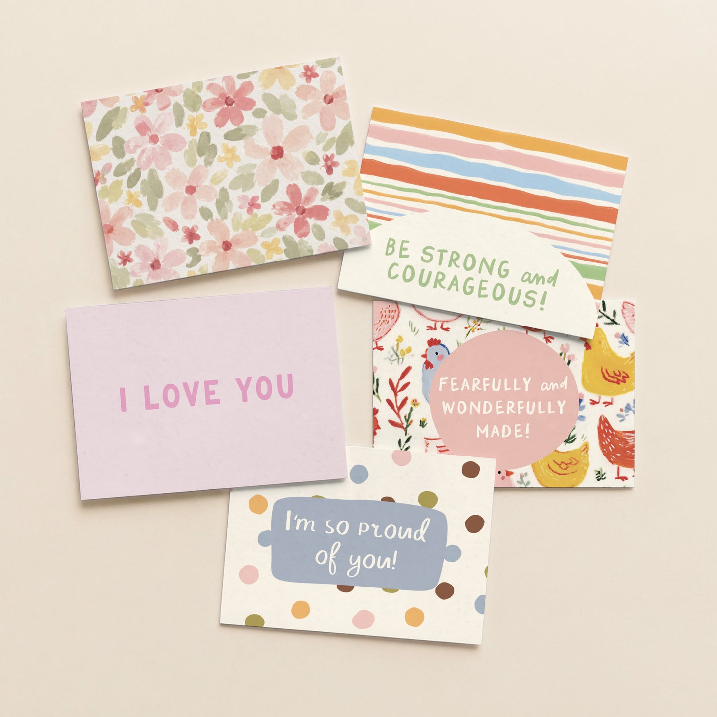 Girls Back To School Mini Note Cards