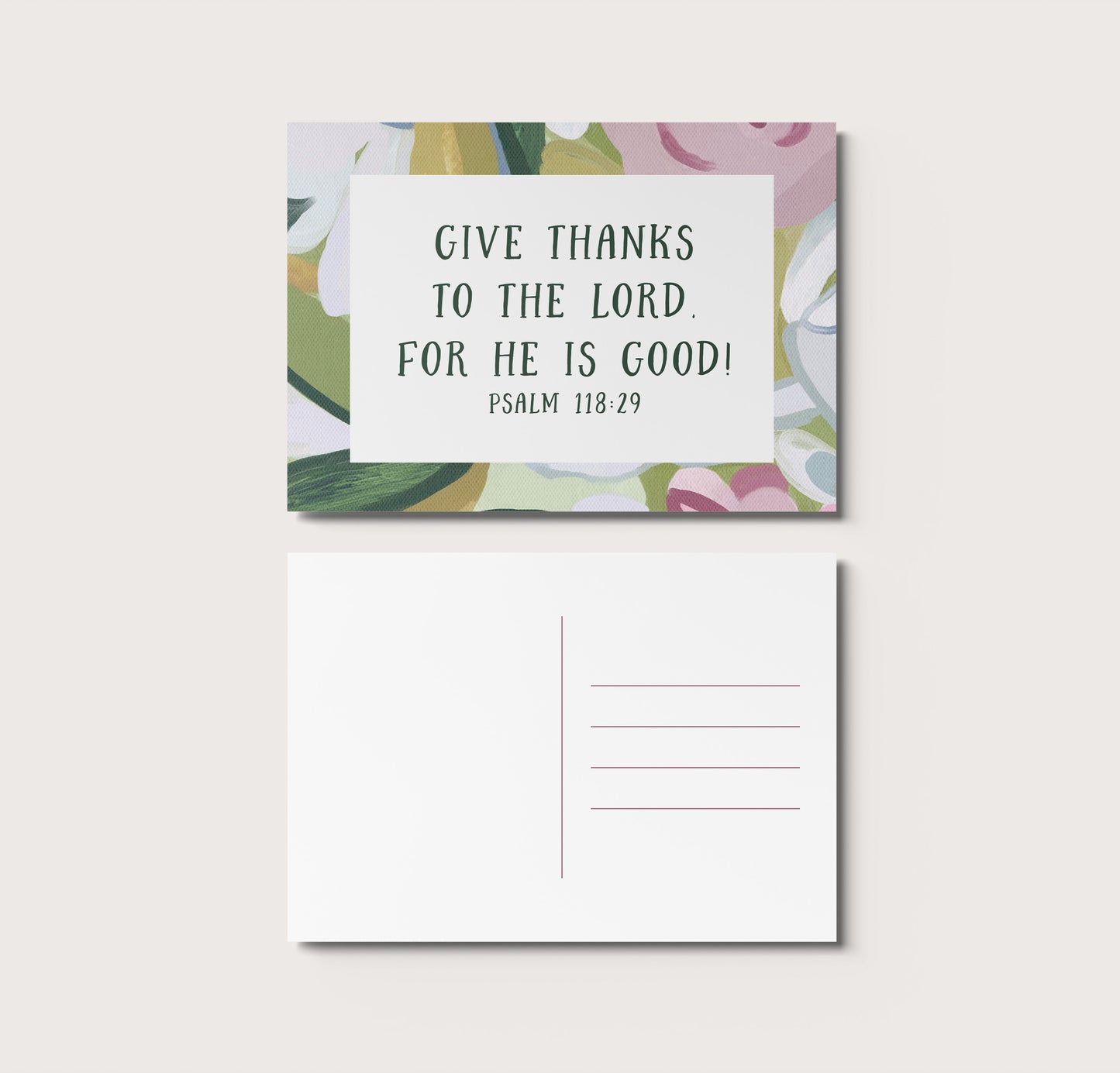 Give Thanks Postcard