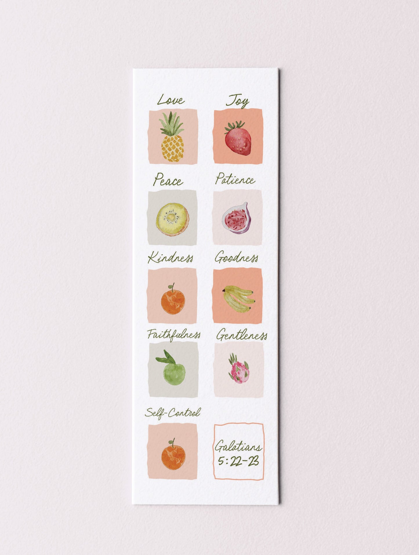 Fruit Of The Spirit Bookmark