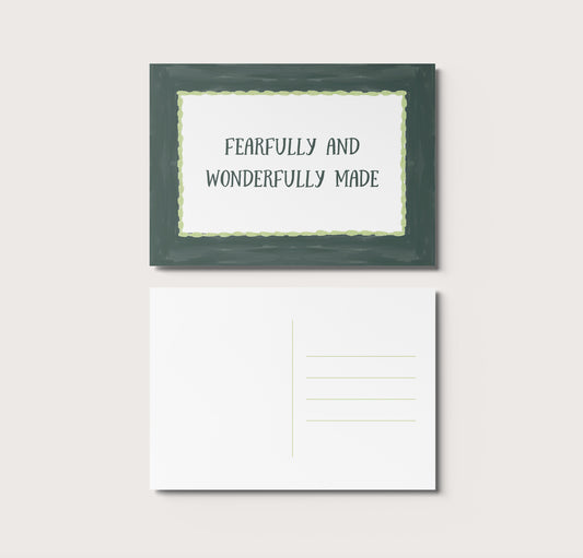 Fearfully and Wonderfully Made Postcard