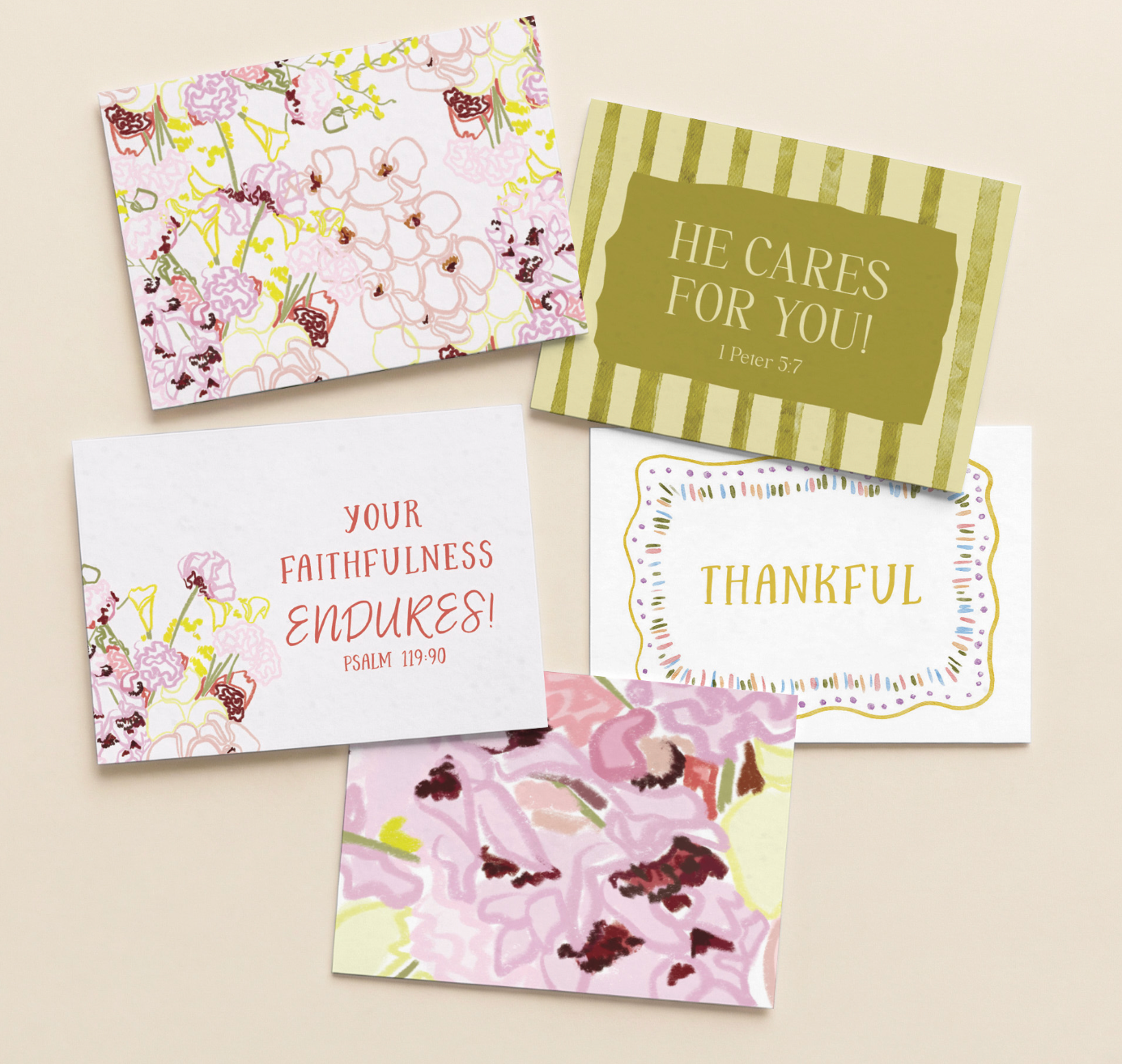 Grace in Bloom Mini Note Cards