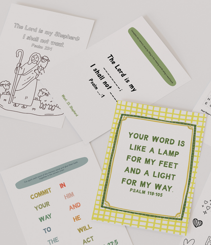 2026-2027 Scripture Memory Workbook For Kids - Digital Download