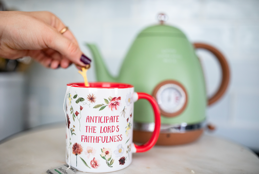 Anticipate The Lord's Faithfulness Mug