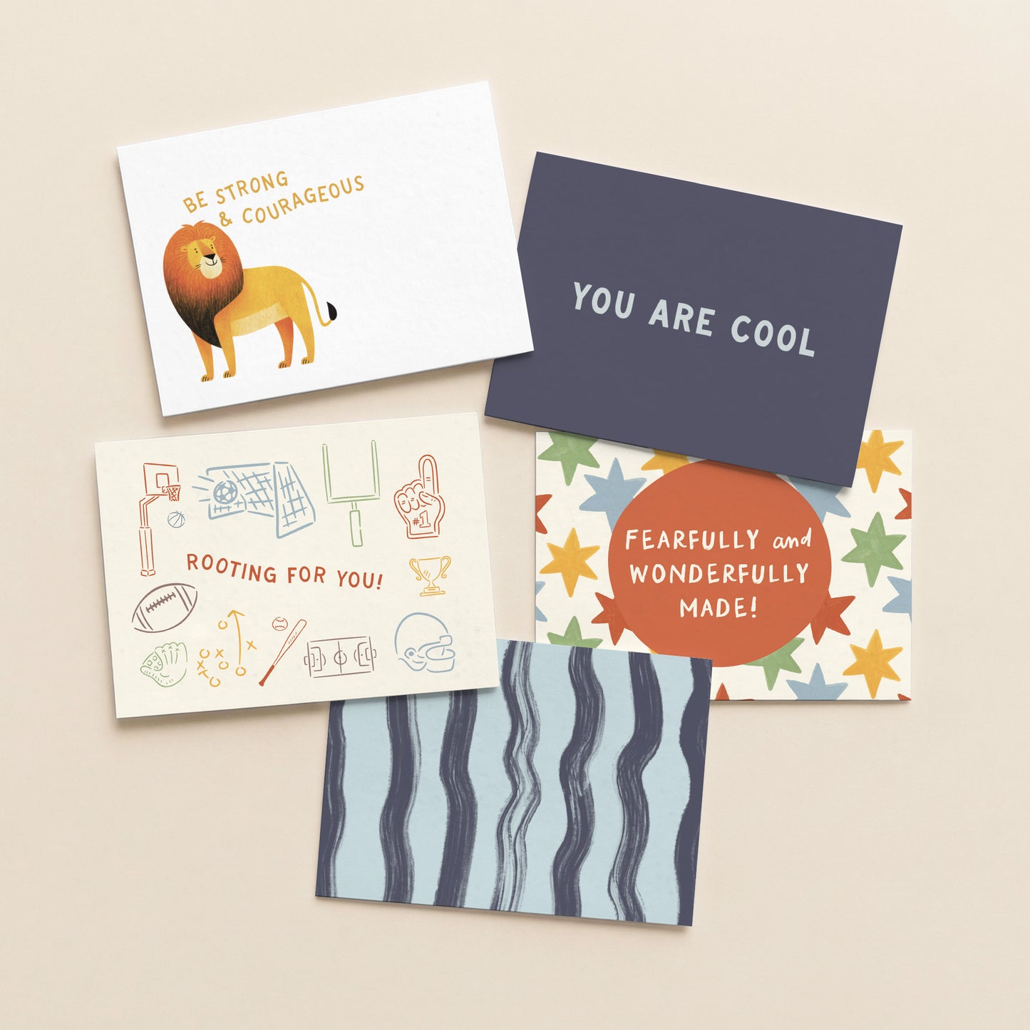 Boys Back To School Mini Note Cards