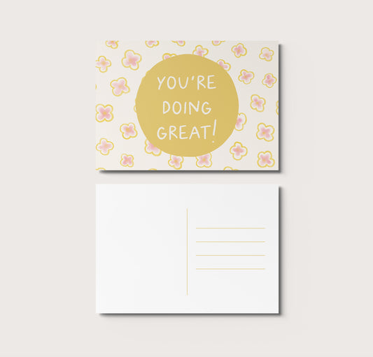 You're Doing Great Postcard
