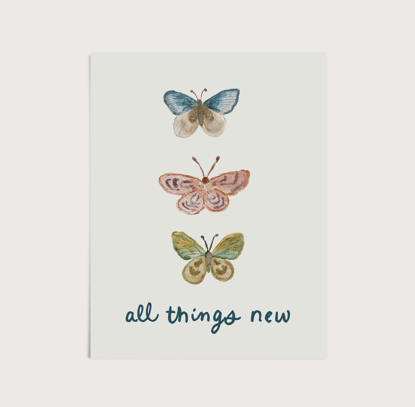 Butterfly All Things New Art Print