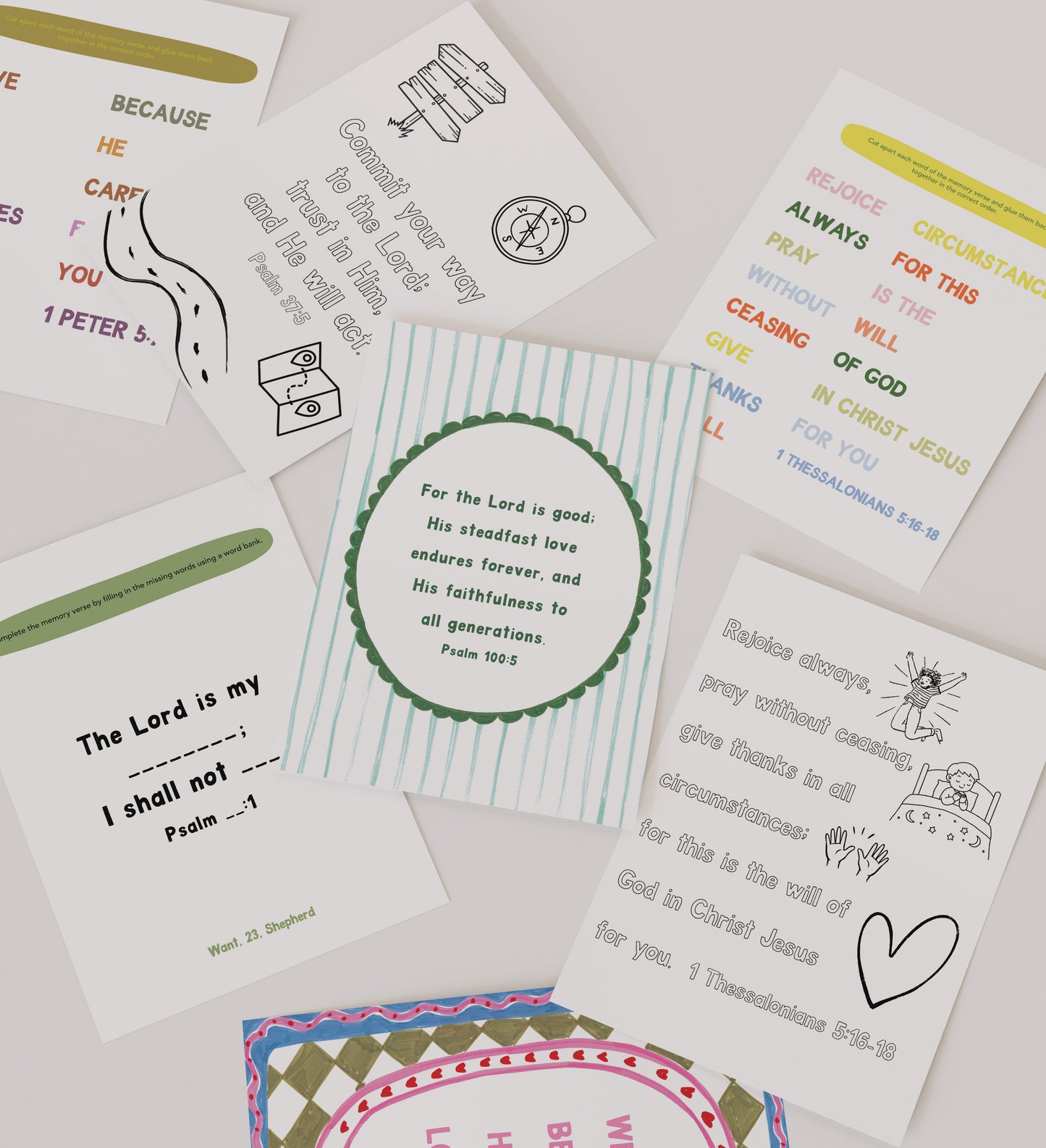 2026-2027 Scripture Memory Workbook For Kids - Digital Download