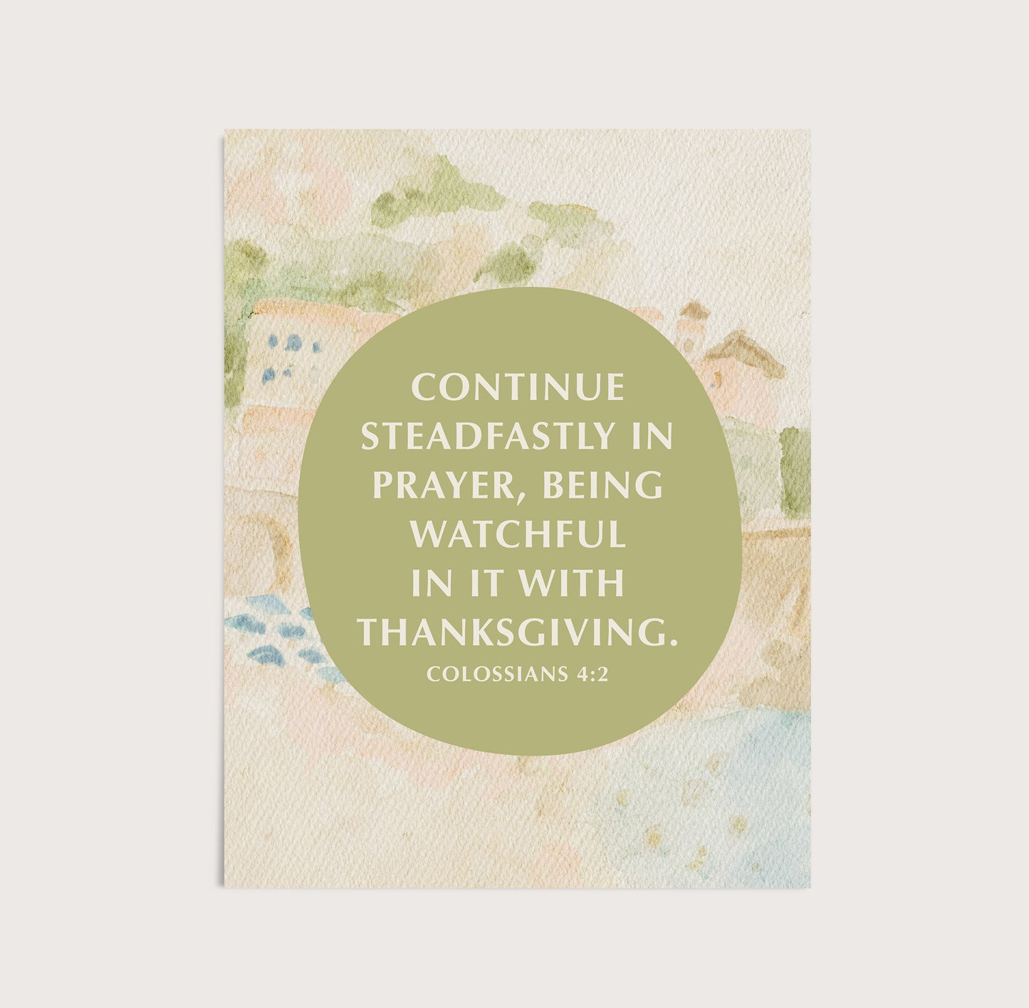 Colossians 4:2 Art Print
