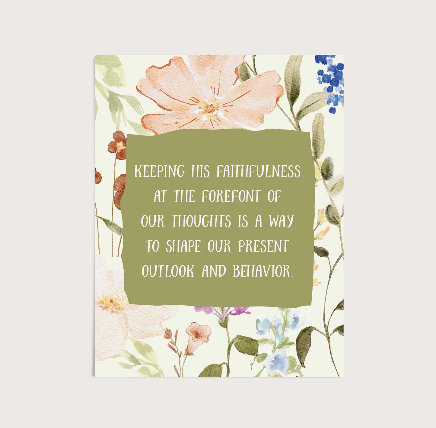 Keep His Faithfulness Quote