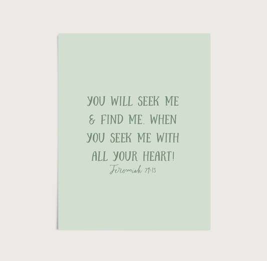 Jeremiah 29:3 Art Print