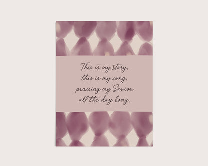 This Is My Story, This Is My Song Art Print